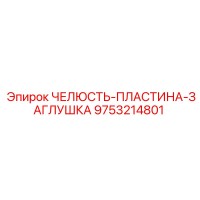 9753214801 ЧЕЛЮСТЬ-ПЛАСТИНА-ЗАГЛУШКА Epiroc