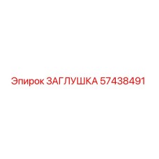 57438491 ЗАГЛУШКА Epiroc