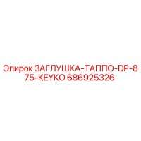 686925326 ЗАГЛУШКА-ТАППО-DP-875-KEYKO Epiroc