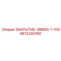 4812240180 ЗАКРЫТИЕ-GB893-1-100 Epiroc