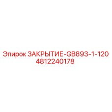 4812240178 ЗАКРЫТИЕ-GB893-1-120 Epiroc