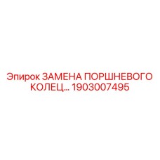 1903007495 ЗАМЕНА ПОРШНЕВОГО КОЛЕЦ Epiroc