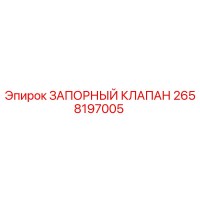2658197005 ЗАПОРНЫЙ КЛАПАН Epiroc