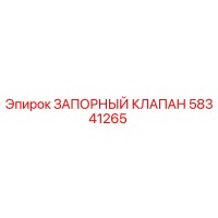 58341265 ЗАПОРНЫЙ КЛАПАН Epiroc