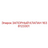 1638123301 ЗАПОРНЫЙ КЛАПАН Epiroc