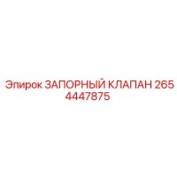 2654447875 ЗАПОРНЫЙ КЛАПАН Epiroc