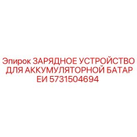 5731504694 ЗАРЯДНОЕ УСТРОЙСТВО ДЛЯ АККУМУЛЯТОРНОЙ БАТАРЕИ Epiroc