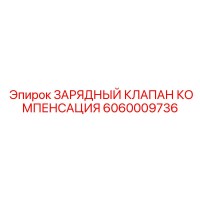 6060009736 Зарядный клапан компенсации Epiroc