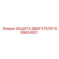 1089924921 ЗАЩИТА ДВИГАТЕЛЯ Epiroc