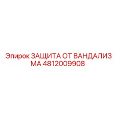 4812009908 ЗАЩИТА ОТ ВАНДАЛИЗМА Epiroc