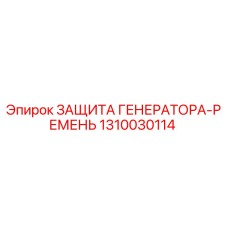 1310030114 ЗАЩИТА ГЕНЕРАТОРА-РЕМЕНЬ Epiroc