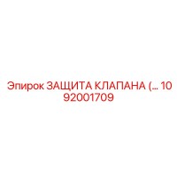 1092001709 ЗАЩИТА КЛАПАНА Epiroc