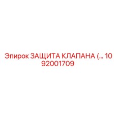 1092001709 ЗАЩИТА КЛАПАНА Epiroc
