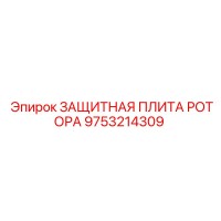 9753214309 ЗАЩИТНАЯ ПЛИТА РОТОРА Epiroc