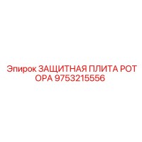 9753215556 ЗАЩИТНАЯ ПЛИТА РОТОРА Epiroc