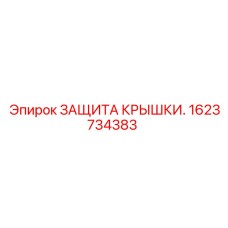 1623734383 ЗАЩИТА КРЫШКИ Epiroc