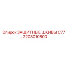 2203010800 ЗАЩИТНЫЕ ШКИВЫ C77 Epiroc