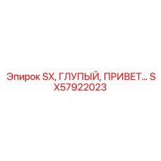 SX57922023 SX, ГЛУПЫЙ, ПРИВЕТ Epiroc