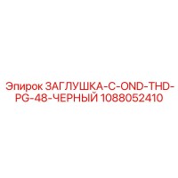 1088052410 ЗАГЛУШКА-C-OND-THD-PG-48-ЧЕРНЫЙ Epiroc