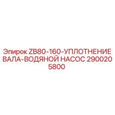 2900205800 ZB80-160-УПЛОТНЕНИЕ ВАЛА-ВОДЯНОЙ НАСОС Epiroc