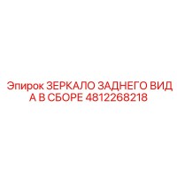 4812268218 ЗЕРКАЛО ЗАДНЕГО ВИДА В СБОРЕ Epiroc