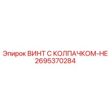 2695370284 ВИНТ С КОЛПАЧКОМ-HE Epiroc