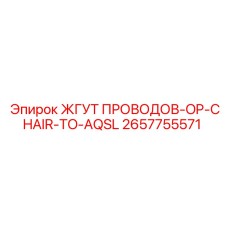 2657755571 ЖГУТ ПРОВОДОВ-OP-CHAIR-TO-AQSL Epiroc