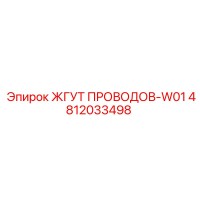 4812033498 ЖГУТ ПРОВОДОВ-W01 Epiroc
