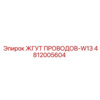 4812005604 ЖГУТ ПРОВОДОВ-W13 Epiroc