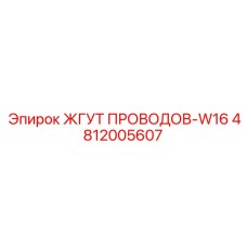 4812005607 ЖГУТ ПРОВОДОВ-W16 Epiroc