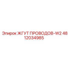 4812034985 ЖГУТ ПРОВОДОВ-W2 Epiroc