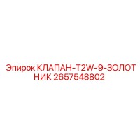 2657548802 КЛАПАН-T2W-9-ЗОЛОТНИК Epiroc