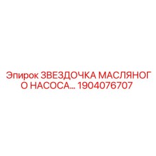 1904076707 ЗВЕЗДОЧКА МАСЛЯНОГО НАСОСА Epiroc