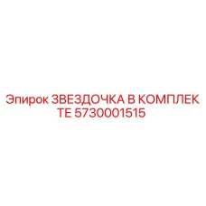 5730001515 ЗВЕЗДОЧКА В КОМПЛЕКТЕ Epiroc